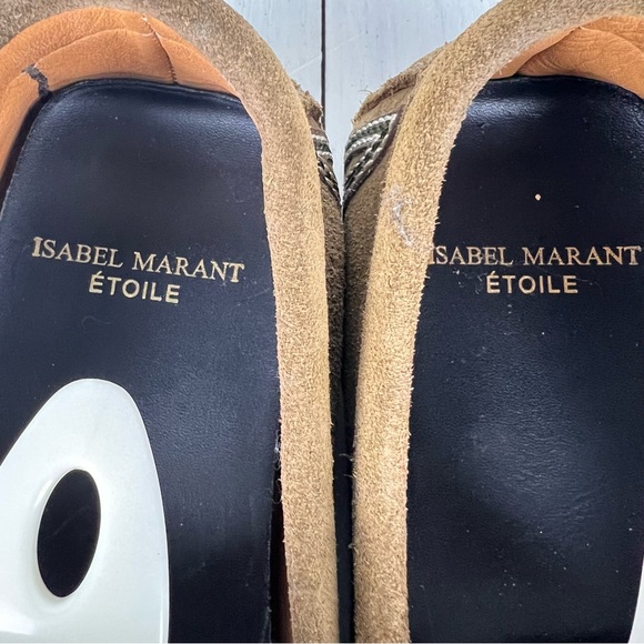 480iagu Isabel Marant FINHA etoile nubuck slip on loafers women size 38 - Picture 10 of 12